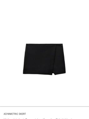Zara Black Asymmetric Skort - Women Size XL